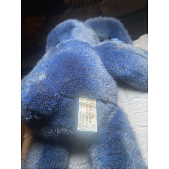 Dan Dee Collector's Choice Kids Blue Velvet Bunny Rabbit Plush Toy - Picture 15 of 16